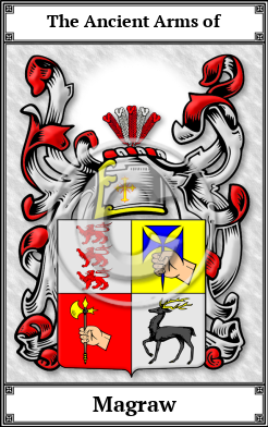 Magraw Family Crest Download (JPG)  Book Plated - 150 DPI