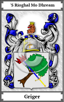Griger Family Crest Download (JPG)  Book Plated - 150 DPI