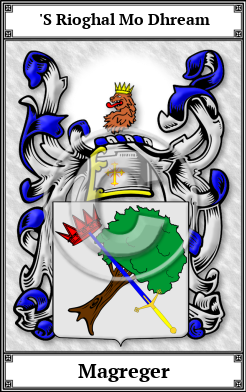 Magreger Family Crest Download (JPG)  Book Plated - 150 DPI