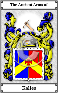 Kalles Family Crest Download (JPG)  Book Plated - 150 DPI