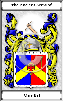 MacKil Family Crest Download (JPG) Book Plated - 600 DPI