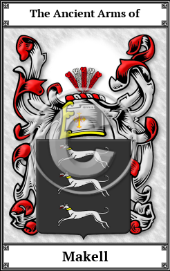 Makell Family Crest Download (JPG) Book Plated - 600 DPI