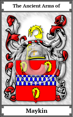 Maykin Family Crest Download (JPG) Book Plated - 600 DPI
