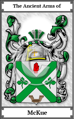 McKue Family Crest Download (JPG)  Book Plated - 150 DPI