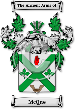 McQue Family Crest Download (jpg) Legacy Series - 150 DPI
