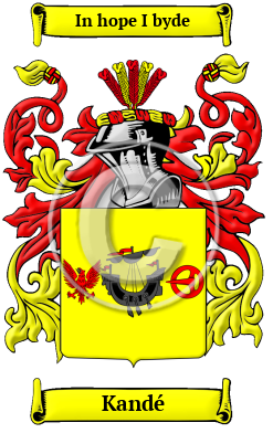 Kandé Family Crest Download (JPG) Heritage Series - 300 DPI