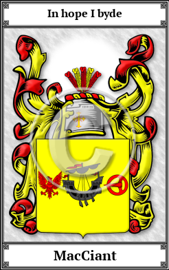 MacCiant Family Crest Download (JPG) Book Plated - 600 DPI
