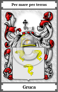 Gruca Family Crest Download (JPG) Book Plated - 600 DPI