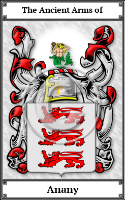 Anany Family Crest Download (JPG)  Book Plated - 150 DPI