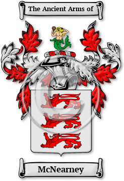 McNearney Family Crest Download (jpg) Legacy Series - 150 DPI