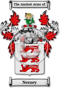 Nerney Family Crest Download (jpg) Legacy Series - 150 DPI