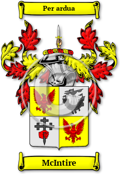 McIntire Family Crest Download (jpg) Legacy Series - 150 DPI