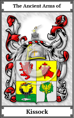 Kissock Family Crest Download (JPG)  Book Plated - 150 DPI