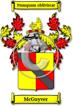 McGuyver Family Crest Download (jpg) Legacy Series - 150 DPI