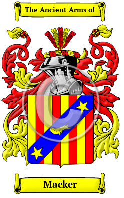 Macker Family Crest Download (JPG) Heritage Series - 600 DPI