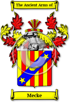 Mecke Family Crest Download (jpg) Legacy Series - 150 DPI