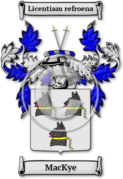 MacKye Family Crest Download (jpg) Legacy Series - 150 DPI