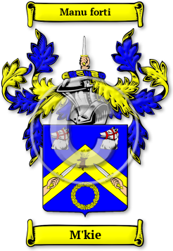 M'kie Family Crest Download (jpg) Legacy Series - 150 DPI
