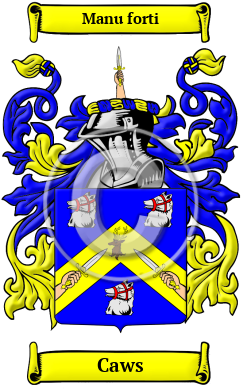 Caws Family Crest/Coat of Arms