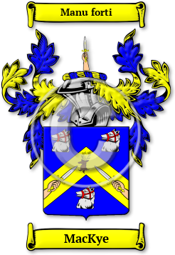 MacKye Family Crest Download (jpg) Legacy Series - 150 DPI