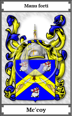 Mc'coy Family Crest Download (JPG)  Book Plated - 150 DPI