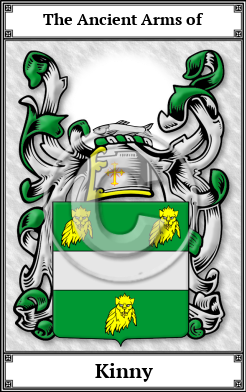 Kinny Family Crest Download (JPG)  Book Plated - 150 DPI