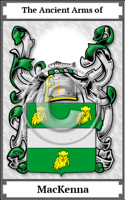 MacKenna Family Crest Download (JPG) Book Plated - 600 DPI