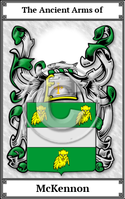 McKennon Family Crest Download (JPG) Book Plated - 600 DPI