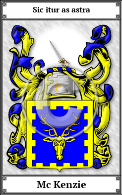 Mc Kenzie Family Crest Download (JPG)  Book Plated - 150 DPI
