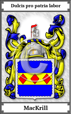 MacKrill Family Crest Download (JPG) Book Plated - 600 DPI