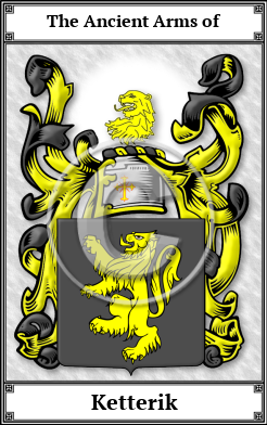 Ketterik Family Crest Download (JPG) Book Plated - 600 DPI