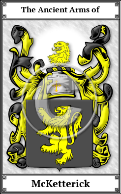 McKetterick Family Crest Download (JPG)  Book Plated - 150 DPI