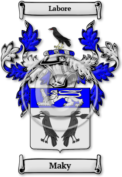 Maky Family Crest Download (jpg) Legacy Series - 150 DPI