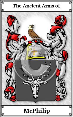 McPhilip Family Crest Download (JPG) Book Plated - 600 DPI