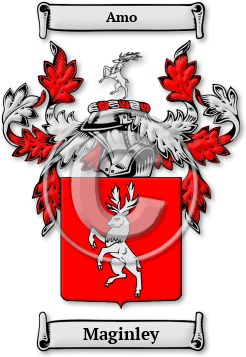 Maginley Family Crest Download (jpg) Legacy Series - 150 DPI