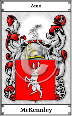 McKennley Family Crest Download (JPG)  Book Plated - 150 DPI