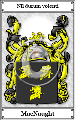 MacNaught Family Crest Download (JPG)  Book Plated - 150 DPI