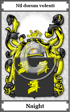 Naight Family Crest Download (JPG)  Book Plated - 150 DPI