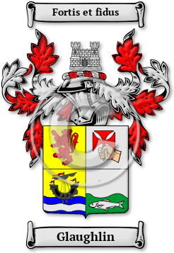 Glaughlin Family Crest Download (jpg) Legacy Series - 150 DPI