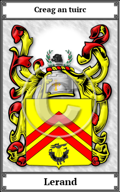Lerand Family Crest Download (JPG)  Book Plated - 150 DPI