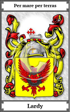 Lardy Family Crest Download (JPG)  Book Plated - 150 DPI