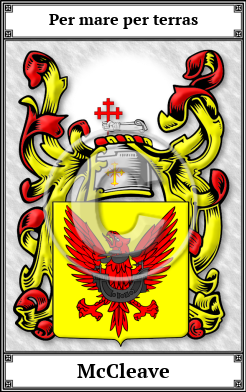 McCleave Family Crest Download (JPG) Book Plated - 600 DPI