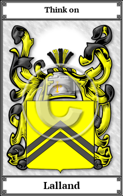 Lalland Family Crest Download (JPG) Book Plated - 600 DPI