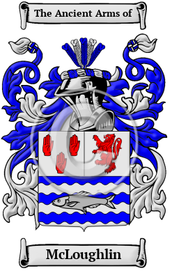 McLoughlin Family Crest Download (JPG) Heritage Series - 600 DPI