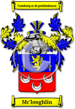 Mc'loughlin Family Crest Download (jpg) Legacy Series - 150 DPI