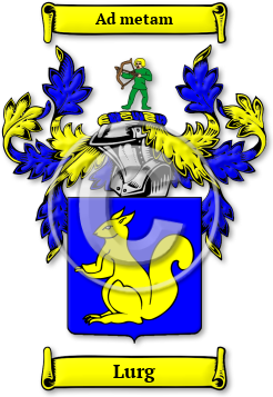 Lurg Family Crest Download (jpg) Legacy Series - 150 DPI