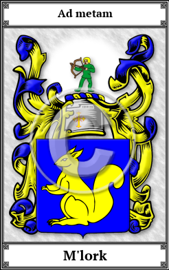 M'lork Family Crest Download (JPG)  Book Plated - 150 DPI