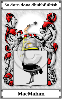 MacMahan Family Crest Download (JPG)  Book Plated - 150 DPI