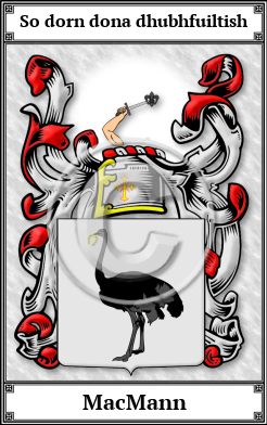 MacMann Family Crest Download (JPG)  Book Plated - 150 DPI