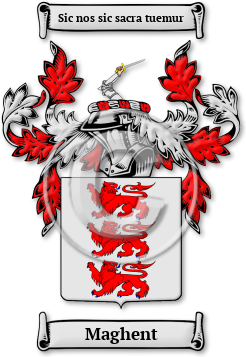 Maghent Family Crest Download (JPG) Legacy Series - 600 DPI